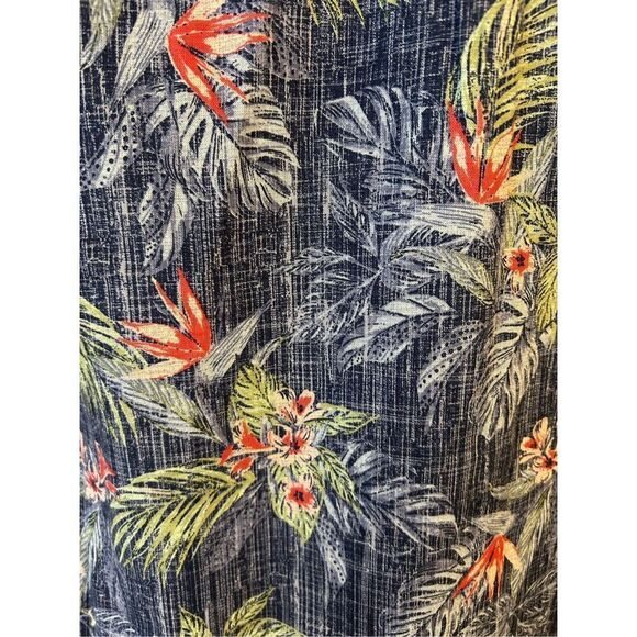 Izod Saltwater Shirt Mens Small Blue Tropical Short Sleeves Button Up NWT (0197) - Picture 7 of 7